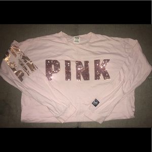 Pink bling long sleeve